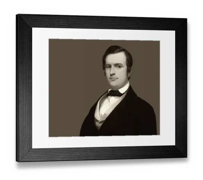 Framed Print : Stephen Collins Foster, 1826 - 1864