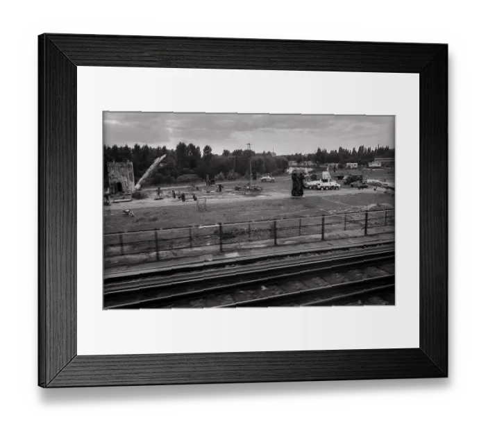 Framed Print : Germany, Berlin, 03.09.1992, view of the Spreebogen from the S-Bahn