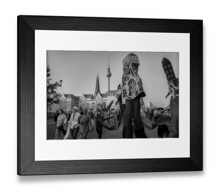 Framed Print : Germany, Berlin, 10.9.1992, tenant demo at the Red Town Hall Framed Print : Germany, Berlin, 10.9.1992, tenant demo at the Red Town Hall
