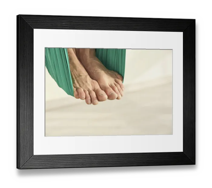 Framed Print : Male person do hammock yoga class exercise Framed Print : Male person do hammock yoga class exercise