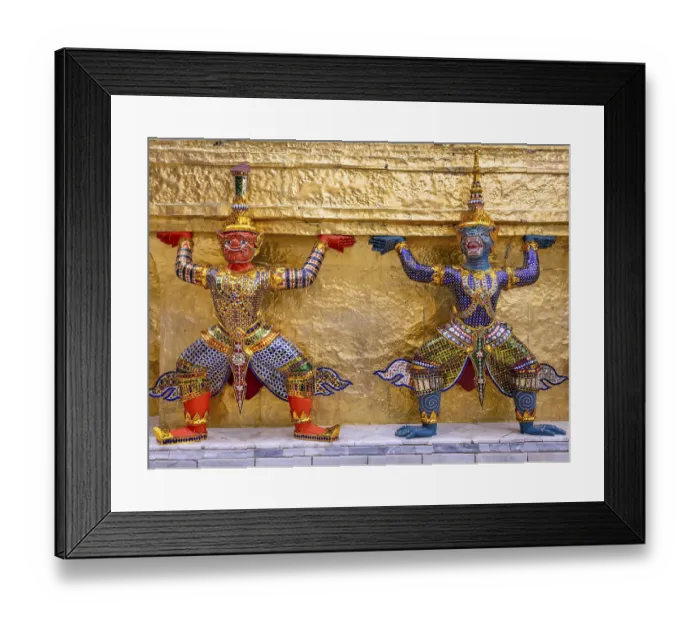 Framed Print : Mythical figures at the Royal Grand Palace Framed Print : Mythical figures at the Royal Grand Palace