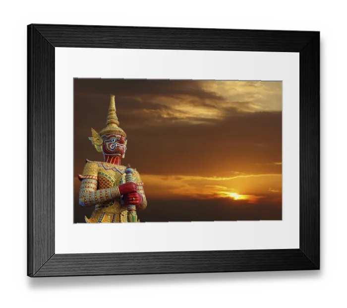 Framed Print : Jak, Yak, Yaksa, Teppanom, temple guards in Thailand Framed Print : Jak, Yak, Yaksa, Teppanom, temple guards in Thailand