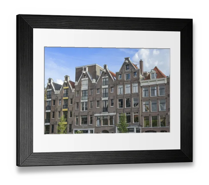 Framed Print : Canal Houses, Prinsengracht, Old Town