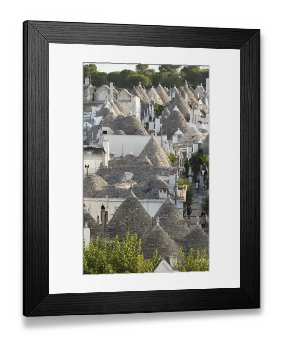 Framed Print : Trulli, the typical old houses in Alberobello in Puglia Framed Print : Trulli, the typical old houses in Alberobello in Puglia