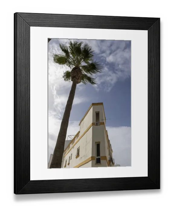 Framed Print : Wonderful old town in white Mediterranean style Framed Print : Wonderful old town in white Mediterranean style
