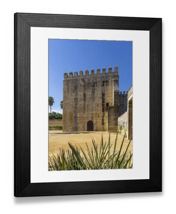 Framed Print : Historic Moorish fortress in the middle of a city