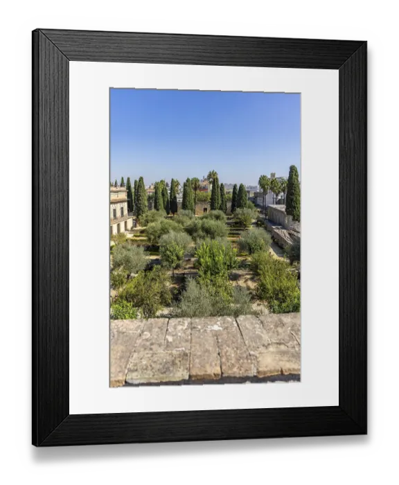 Framed Print : Historic Moorish fortress in the middle of a city