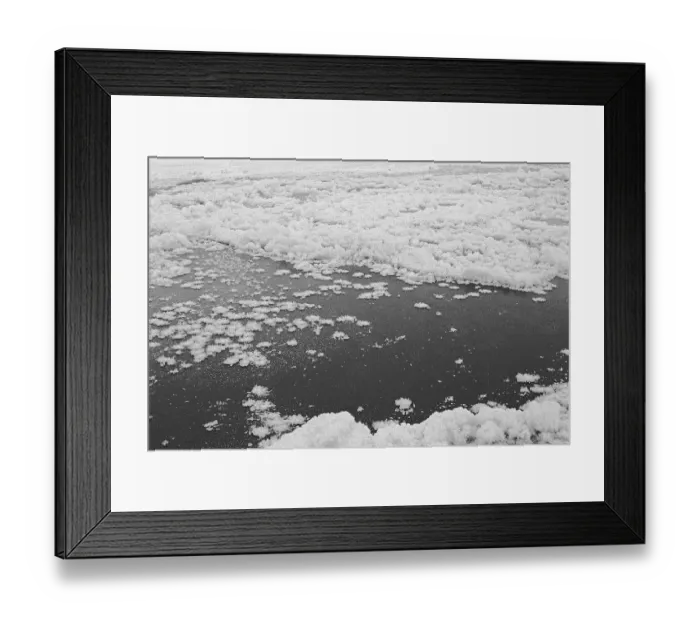 Framed Print : Frozen Elbe, Bleckede, Lower Saxony
