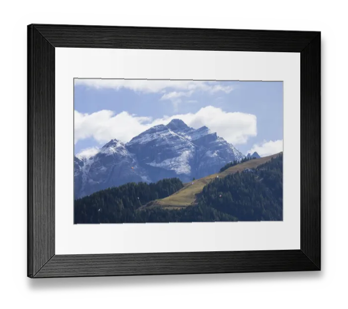 Framed Print : Kirchdachspitze mountain in autumn