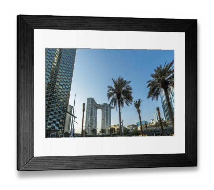 Framed Print : Modern skyline of Abu Dhabi, United Arab Emirates