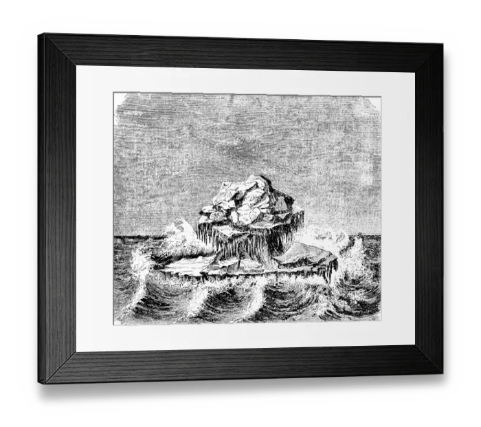 Framed Print : Floating iceberg in the Arctic Ocean Framed Print : Floating iceberg in the Arctic Ocean