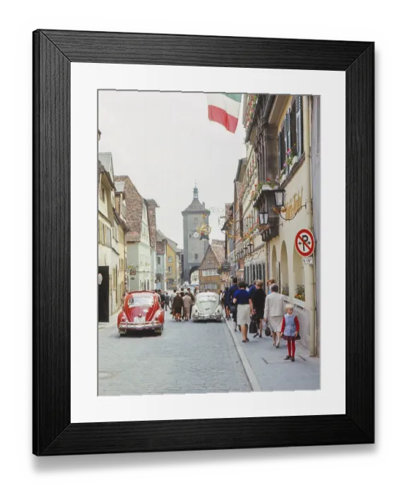Framed Print : Rothenburg unter der Tauber in 1968 Framed Print : Rothenburg unter der Tauber in 1968