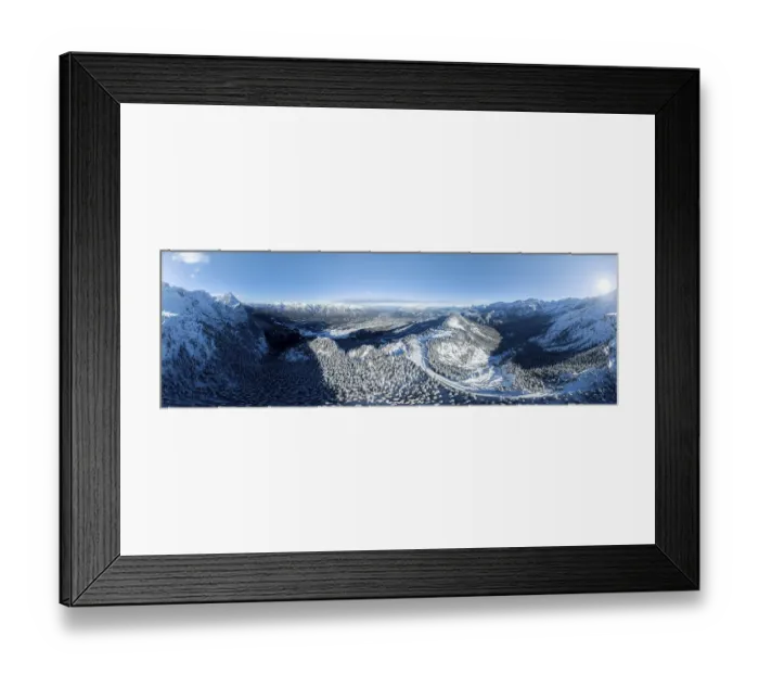 Framed Print : Wonderful winter landscape with Zugspitze
