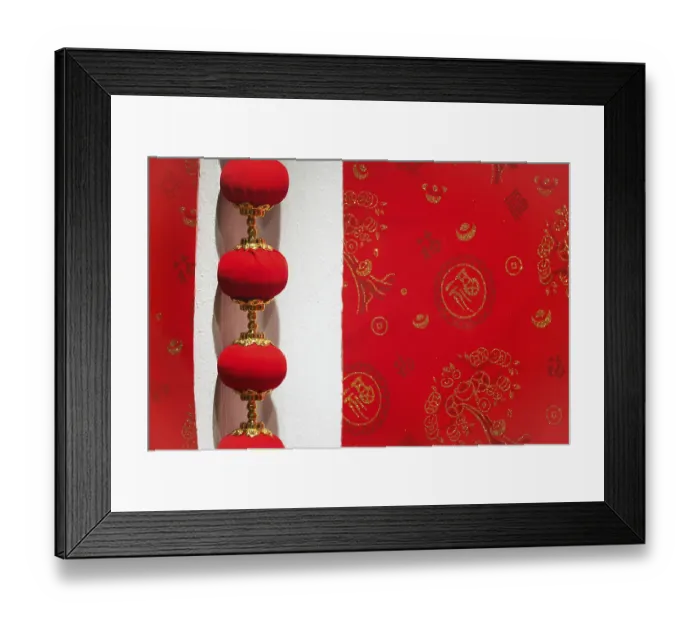 Framed Print : Chinese new year decorations in Chinatown