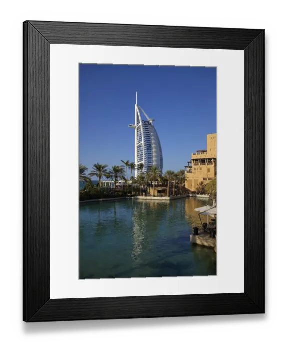 Framed Print : Burj Al Arab hotel at dusk, Dubai Framed Print : Burj Al Arab hotel at dusk, Dubai
