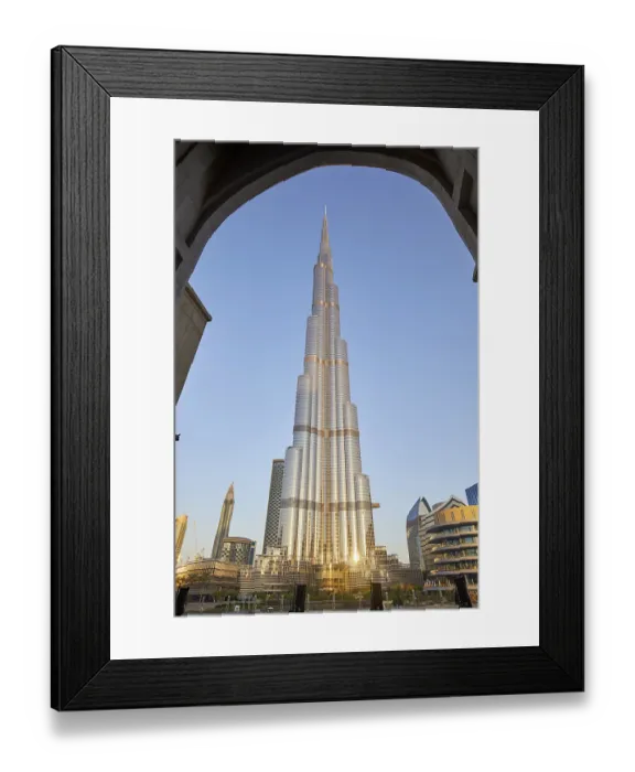Framed Print : Burj Khalifa at dusk, Dubai, United Arab Emirates
