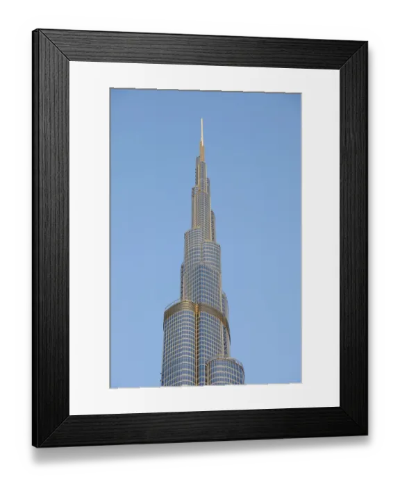 Framed Print : Detail of the Burj Khalifa, Dubai