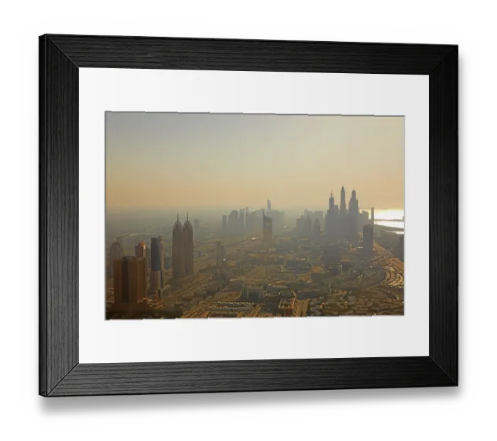 Framed Print : Aerial view of the city from the helicopter Framed Print : Aerial view of the city from the helicopter