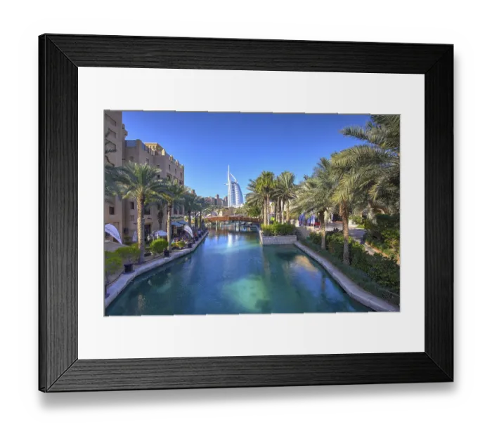 Framed Print : Burj Al Arab hotel in Jumeirah