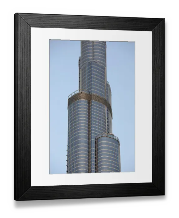 Framed Print : Detail of Burj Khalifa, Dubai, United Arab Emirates