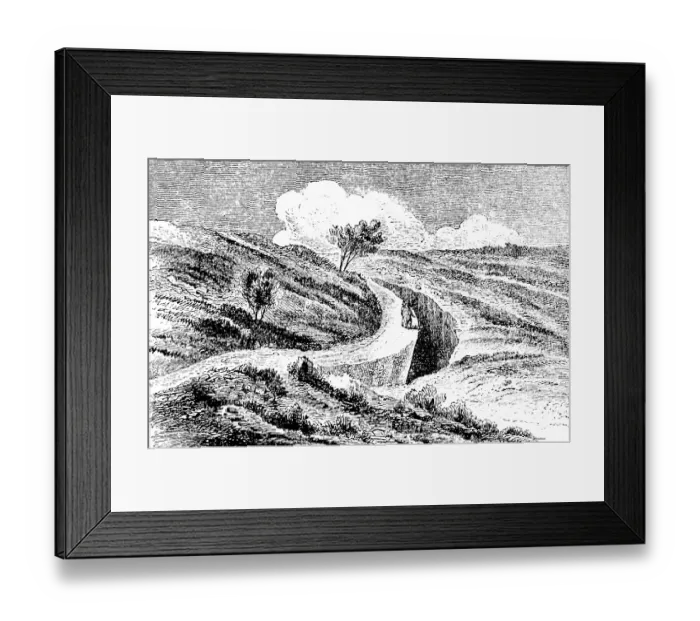 Framed Print : Deep crevices formed in the earthquake of 1783 near Monte Sant'Angelo Framed Print : Deep crevices formed in the earthquake of 1783 near Monte Sant'Angelo