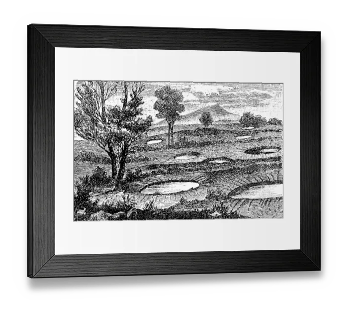 Framed Print : Circular openings near Rosarno
