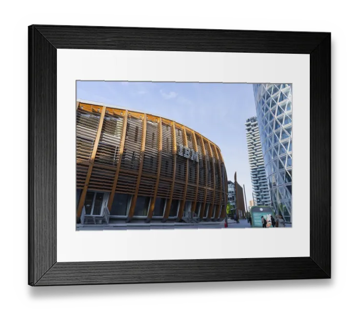 Framed Print : Milan, Italy - April, 08, 2025: IBM Pavilion in Milan Framed Print : Milan, Italy - April, 08, 2025: IBM Pavilion in Milan