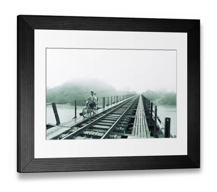 Framed Print : Malaysia: The Giua Bridge over the Slim River