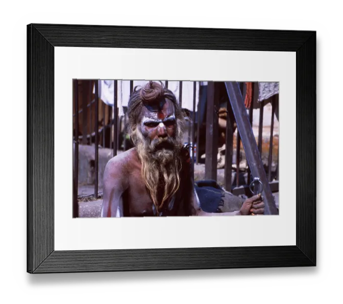 Framed Print : Nepal: Pilgrim Sadmus Maha Shawarati Festival in Kathmandu