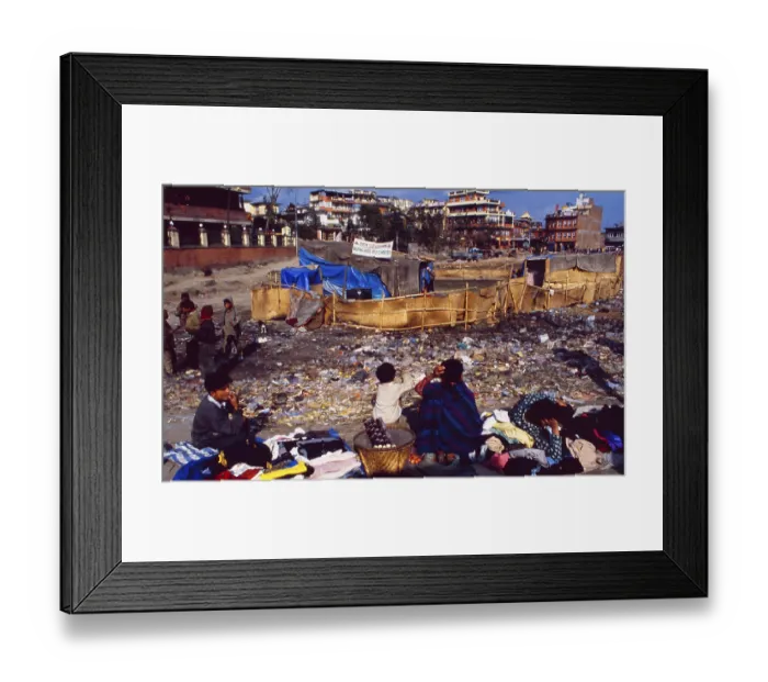 Framed Print : Nepal: Slums of Kathmandu