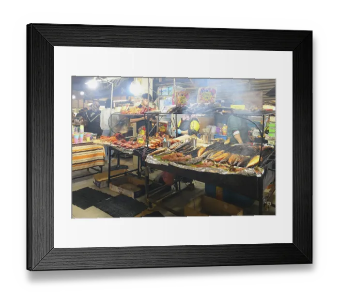 Framed Print : Night market, Bandar Seri Begawan, Brunei Framed Print : Night market, Bandar Seri Begawan, Brunei