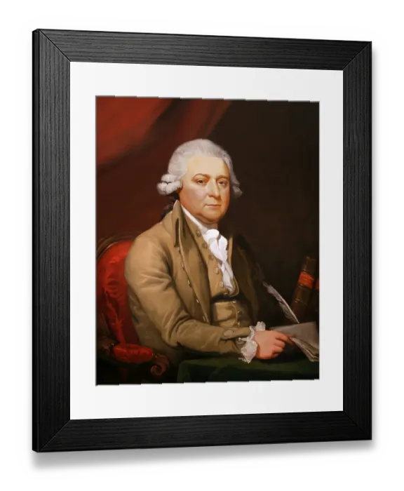 Framed Print : Portrait of John Adams, 1735 - 1826