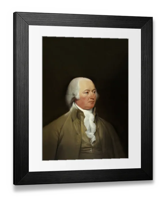 Framed Print : Portrait of John Adams, 1735 - 1826
