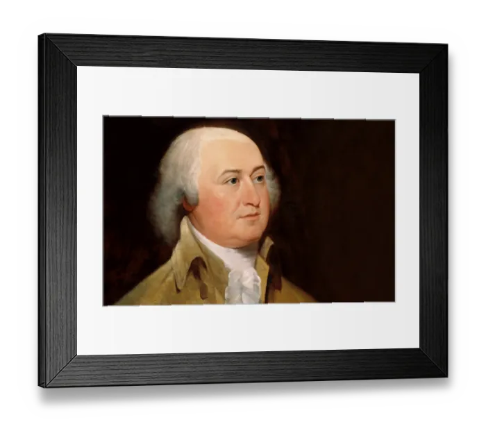 Framed Print : Portrait of John Adams, 1735 - 1826