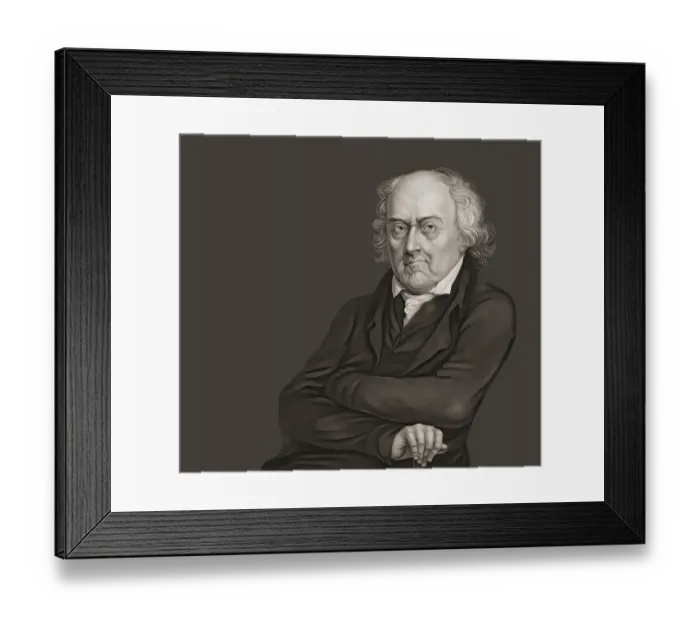 Framed Print : Portrait of John Adams as an old man