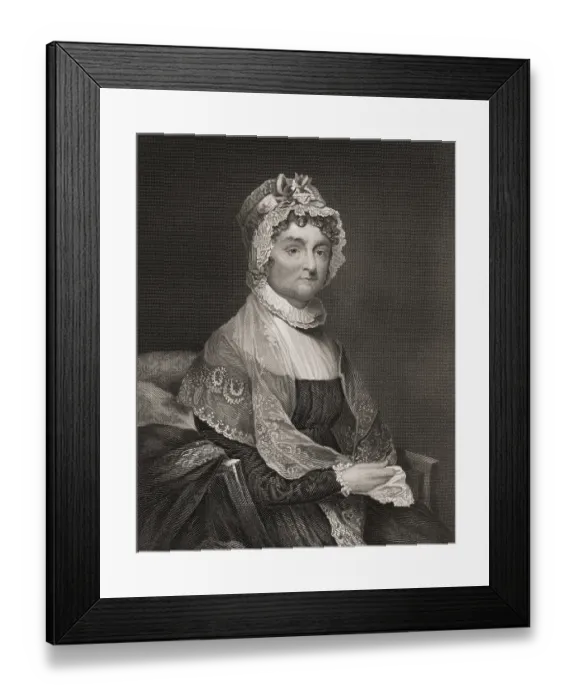 Framed Print : Abigail Smith Adams, 1744 - 1818 Framed Print : Abigail Smith Adams, 1744 - 1818