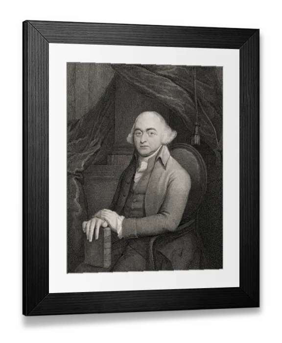 Framed Print : Portrait of John Adams, 1735 - 1826 Framed Print : Portrait of John Adams, 1735 - 1826
