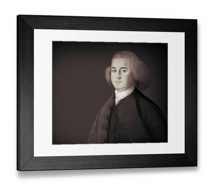 Framed Print : Portrait of John Adams, 1735 - 1826