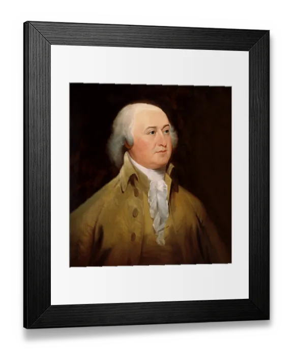 Framed Print : Portrait of John Adams, 1735 - 1826 Framed Print : Portrait of John Adams, 1735 - 1826