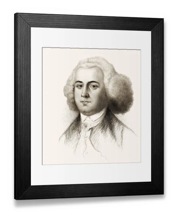 Framed Print : Portrait of John Adams, 1735 - 1826 Framed Print : Portrait of John Adams, 1735 - 1826