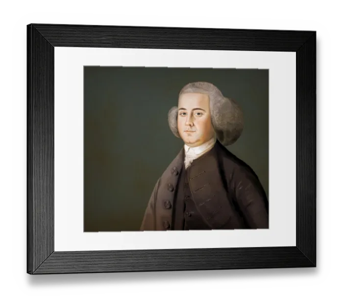 Framed Print : Portrait of John Adams, 1735 - 1826