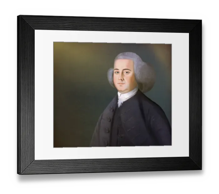 Framed Print : Portrait of John Adams, 1735 - 1826