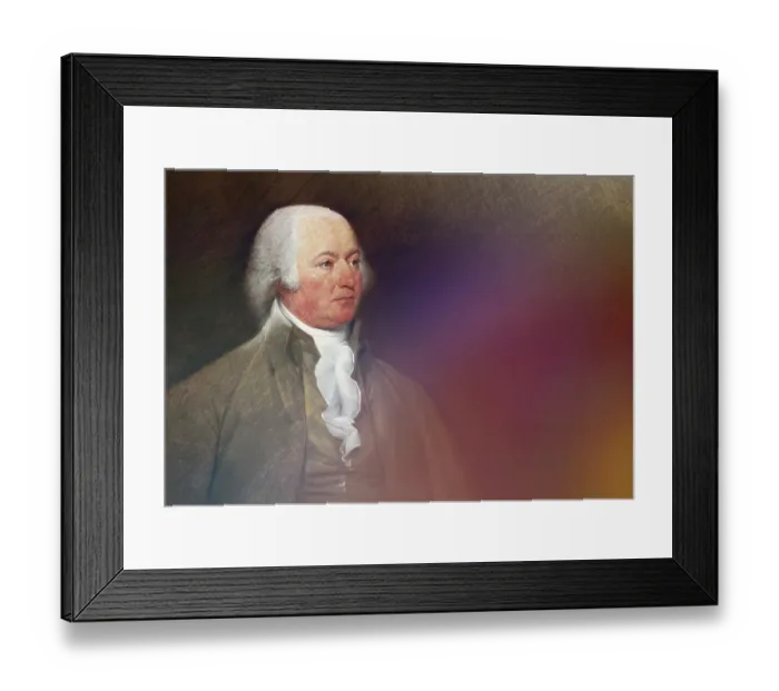 Framed Print : Portrait of John Adams, 1735 - 1826
