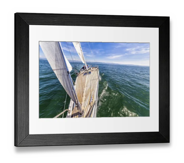 Framed Print : Sailing yacht on Lake Constance