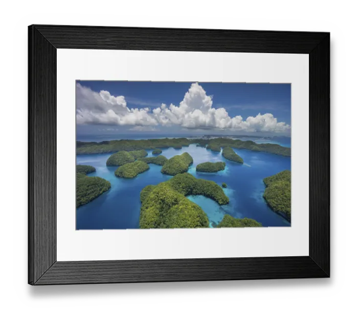 Framed Print : Islands in the island paradise of Palau Framed Print : Islands in the island paradise of Palau