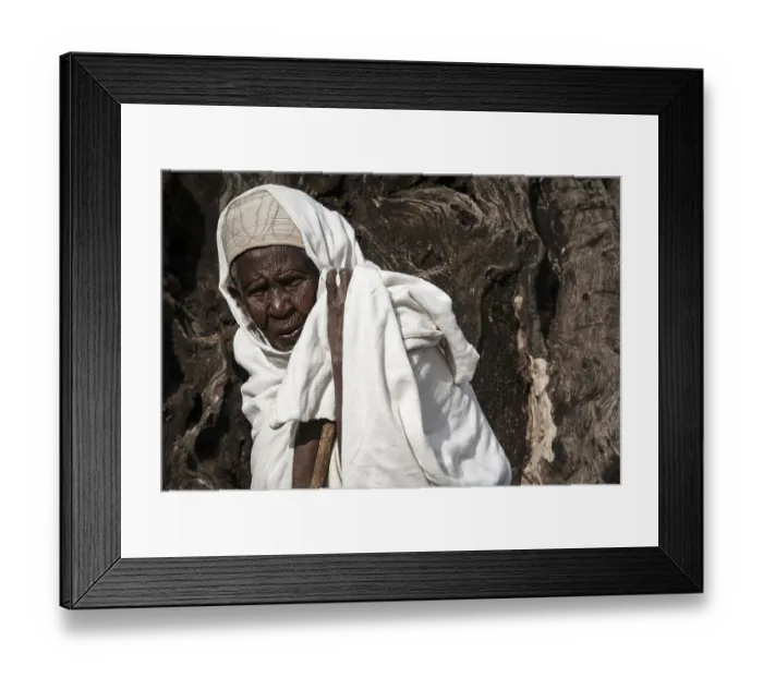 Framed Print : Pilgrim, Lalibela, Ethiopia Framed Print : Pilgrim, Lalibela, Ethiopia