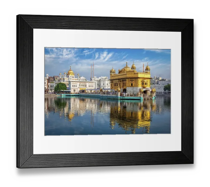 Framed Print : Sikh gurdwara Golden Temple (Harmandir Sahib) and water tank Framed Print : Sikh gurdwara Golden Temple (Harmandir Sahib) and water tank