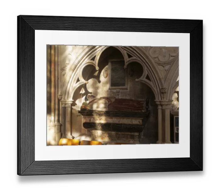 Framed Print : Memorial tomb effigy Sir John Dodderidge