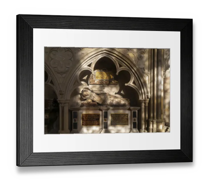 Framed Print : Memorial tomb effigy Lady Dodderidge