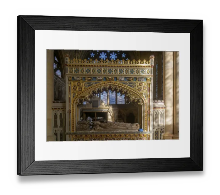 Framed Print : Memorial tomb effigy Bishop Edward Stafford died 1419